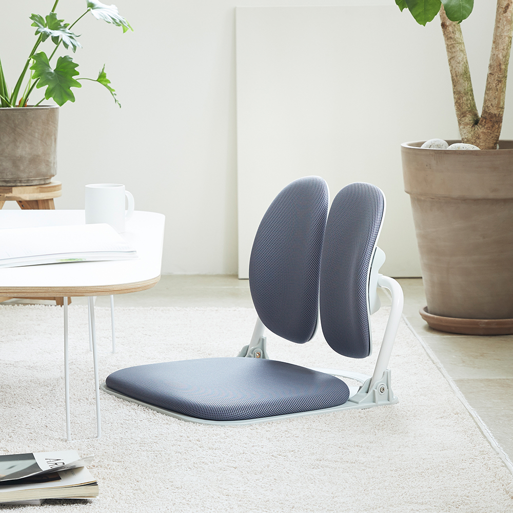 [슈퍼적립][N배송]듀오백 온돌 좌식 등받이 폴딩 허리편한 앉은뱅이의자 D922 패브릭