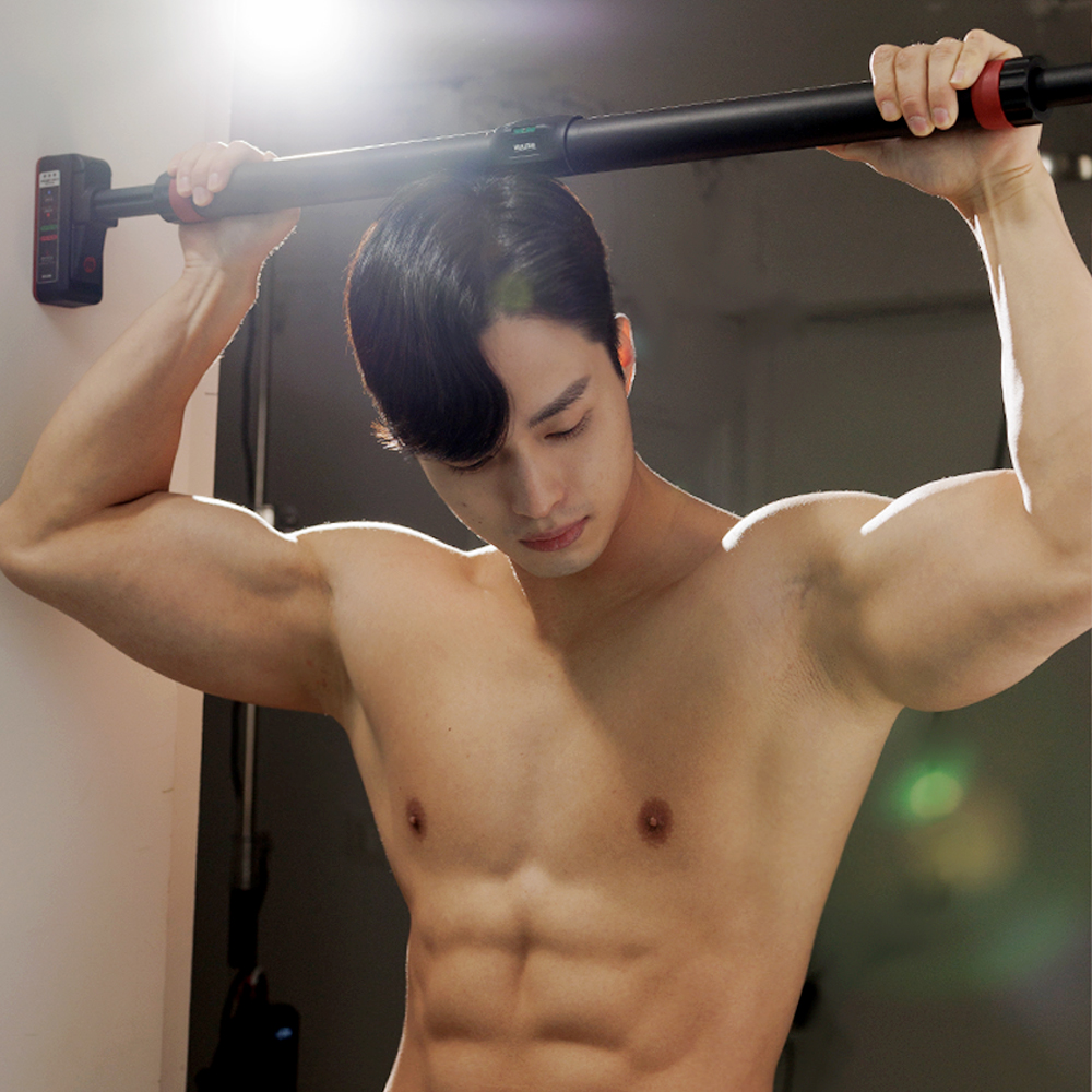 멜킨 가정용 문틀철봉 실내 턱걸이 홈트 운동기구 락튼 철봉 풀업 봉 방문 틈 도어짐