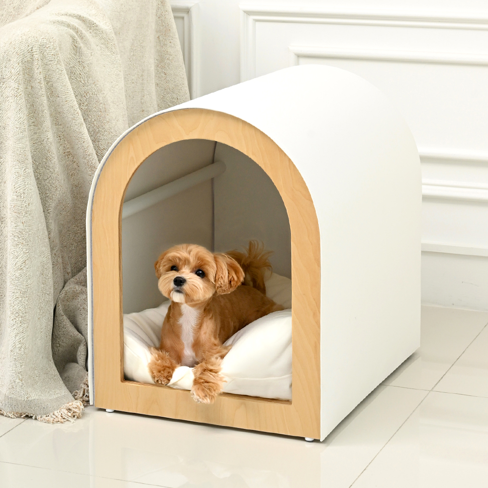 펫코본 강아지집 원목 고양이 숨숨집 애견방석 강아지하우스 베개 방석 세트