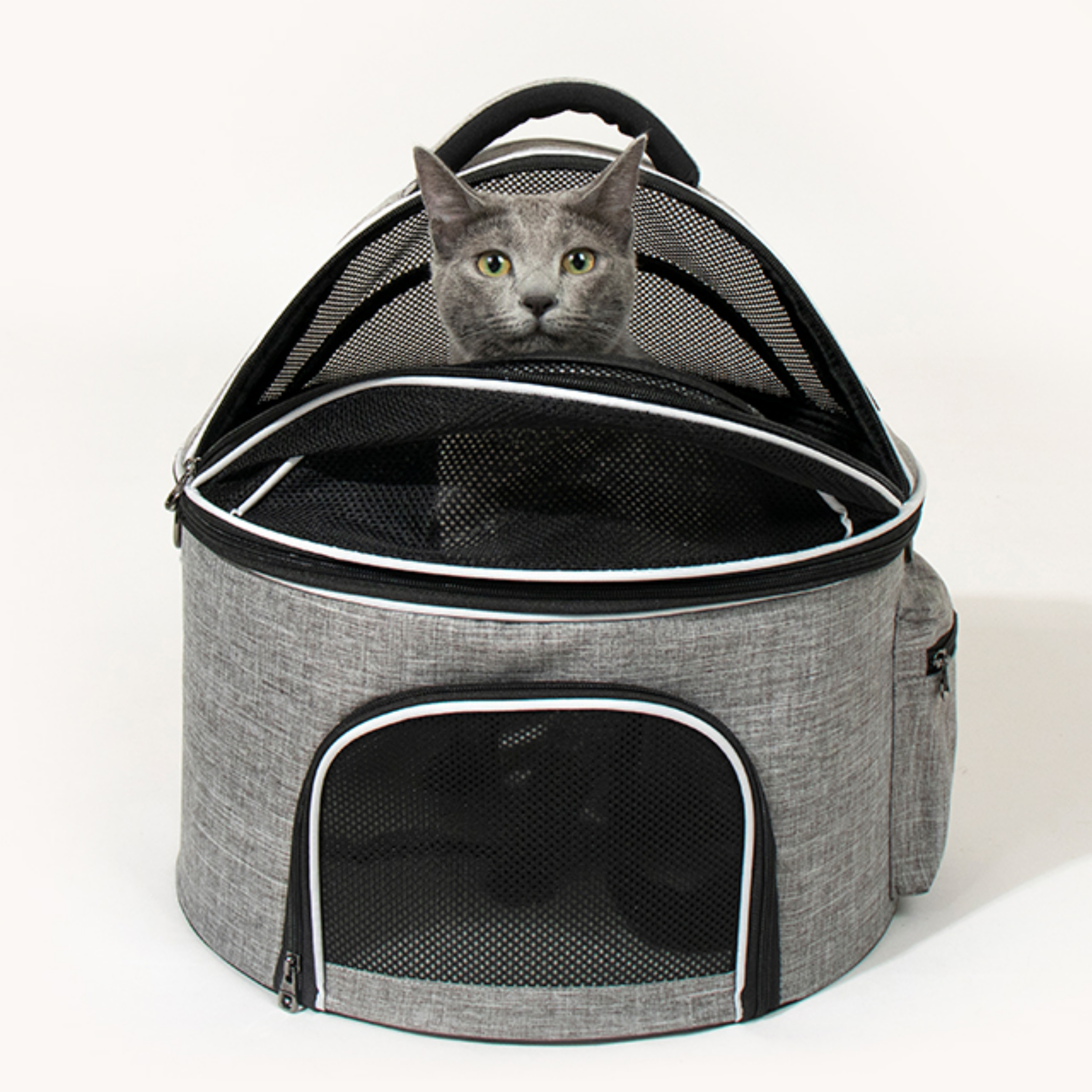 리스펫 고양이 숨숨 돔형 이동장 이동가방 켄넬 본품, 단일사이즈