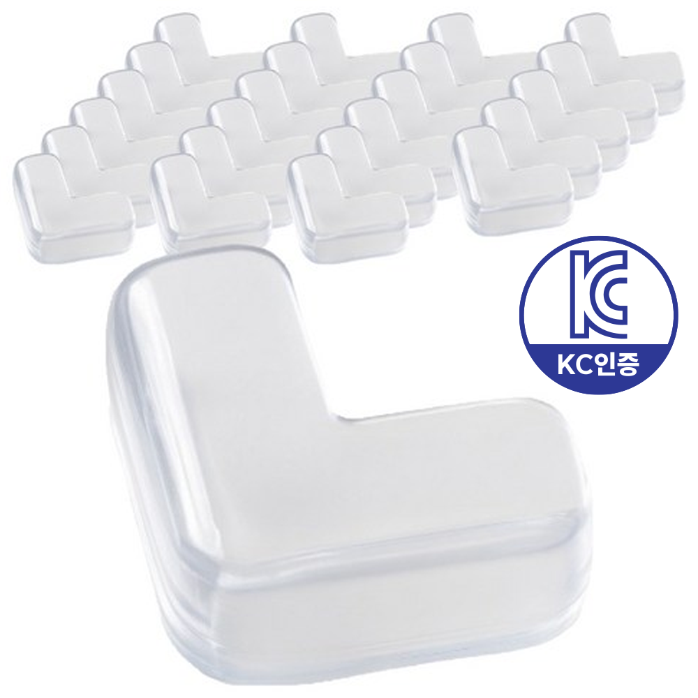 아텍스 아기 모서리 보호대 실리콘 코너 가드 투명 24개입