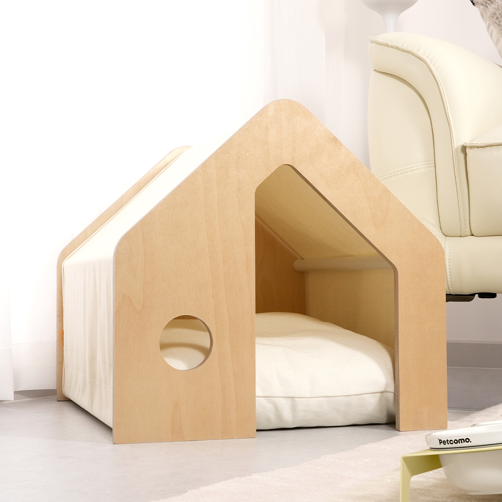 펫코본 강아지집 원목 고양이 숨숨집 애견방석 강아지하우스 소형