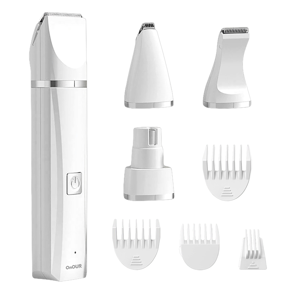 온아워 4in1 미용기 강아지 고양이 바리깡 애견 클리퍼 발바닥 미니 이발기 셀프미용