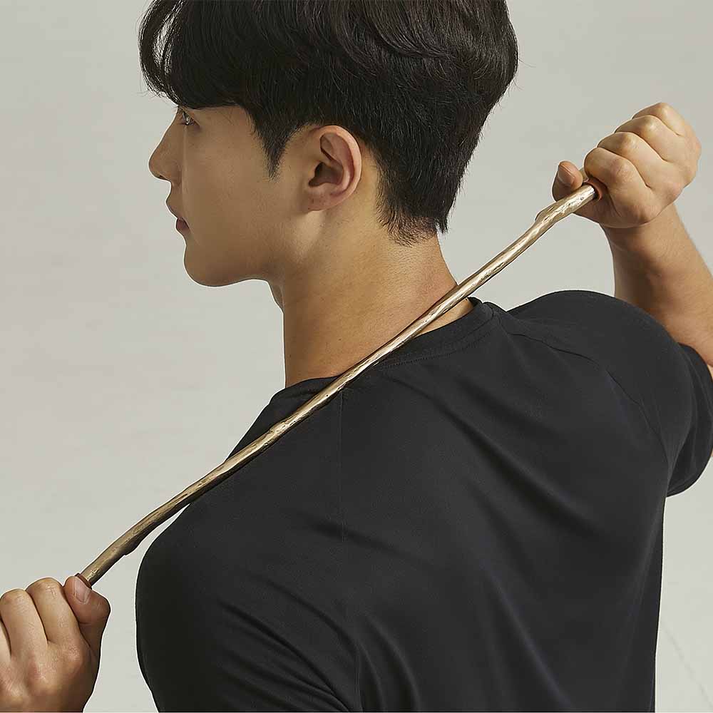 놋향 방짜유기 62cm 롱 바디 괄사 종아리 허벅지 다리 목 승모근 마사지기