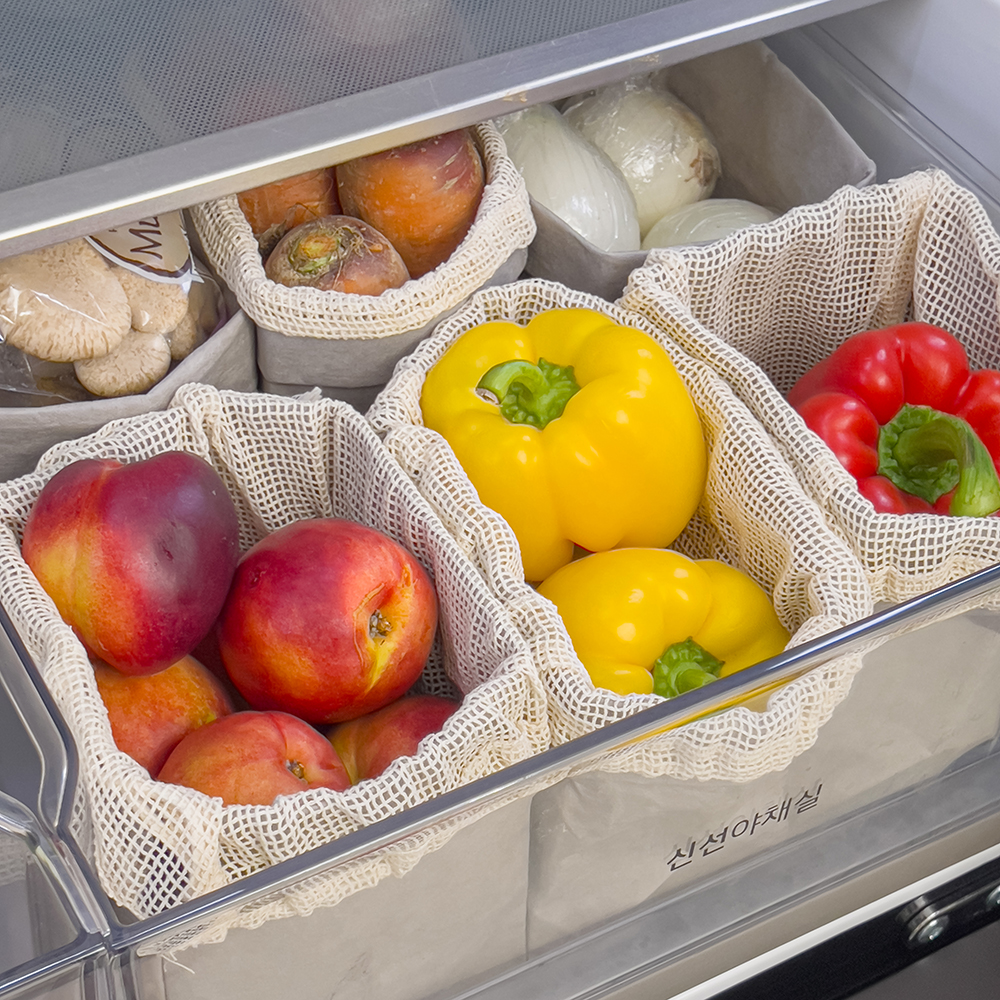 살림공간 페이퍼백 소 2개 야채보관 정리 냉장고 감자 고구마