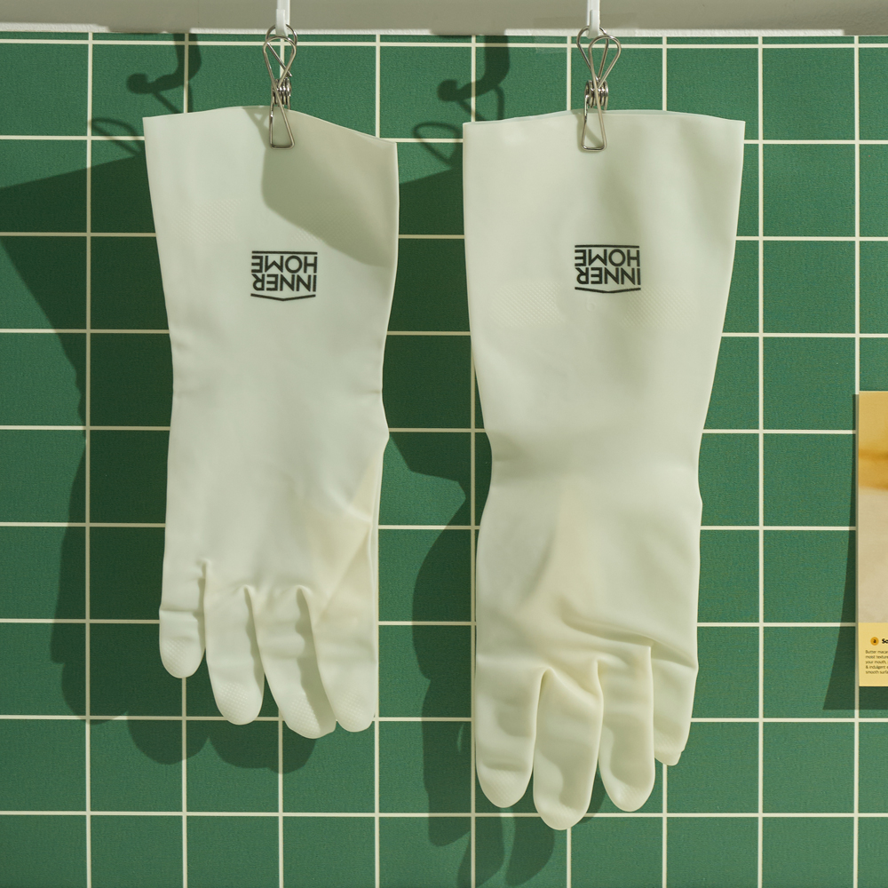 이너홈 더롱 튼튼 니트릴 고무장갑 주방용 니트릴장갑 양손 3개