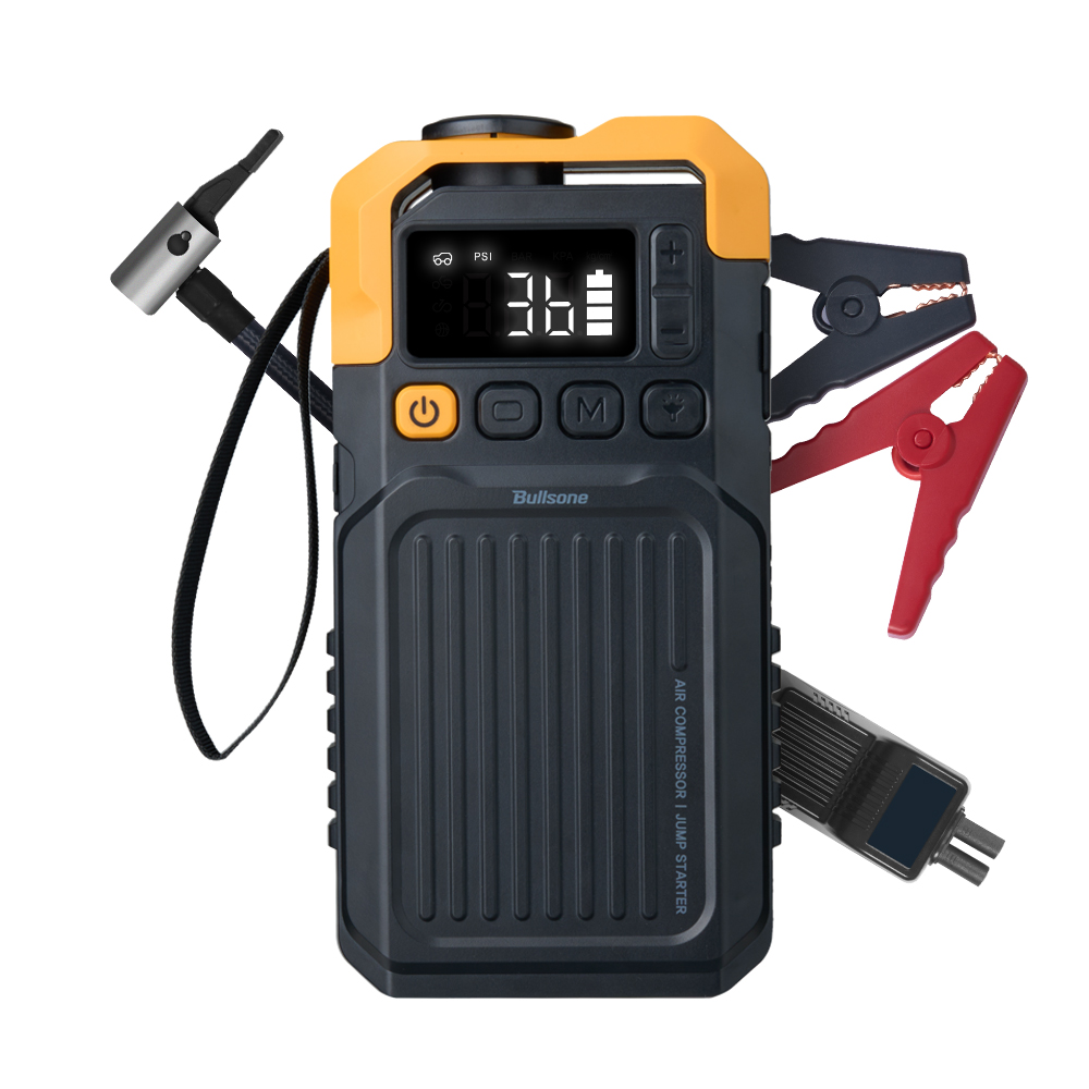 [불스원]타이어 공기압 공기 주입기&점프스타터 자동차 방전 배터리충전 자동차 바람 체크