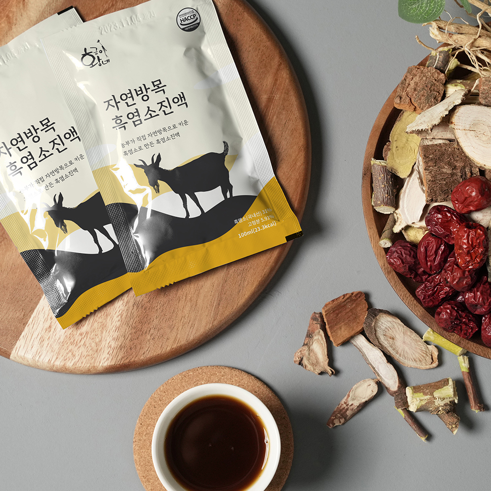 황금이네 자연방목 흑염소진액 엑기스 흑염소즙 100ml 30포