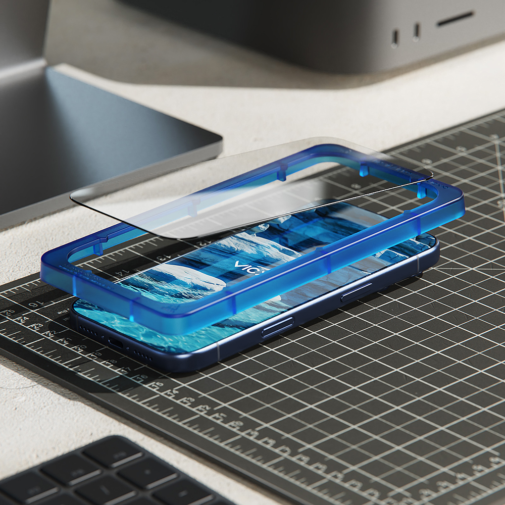 빅쏘 2.5CX 지문인식 강화유리 액정보호필름 아이폰17 프로 맥스, 2매입