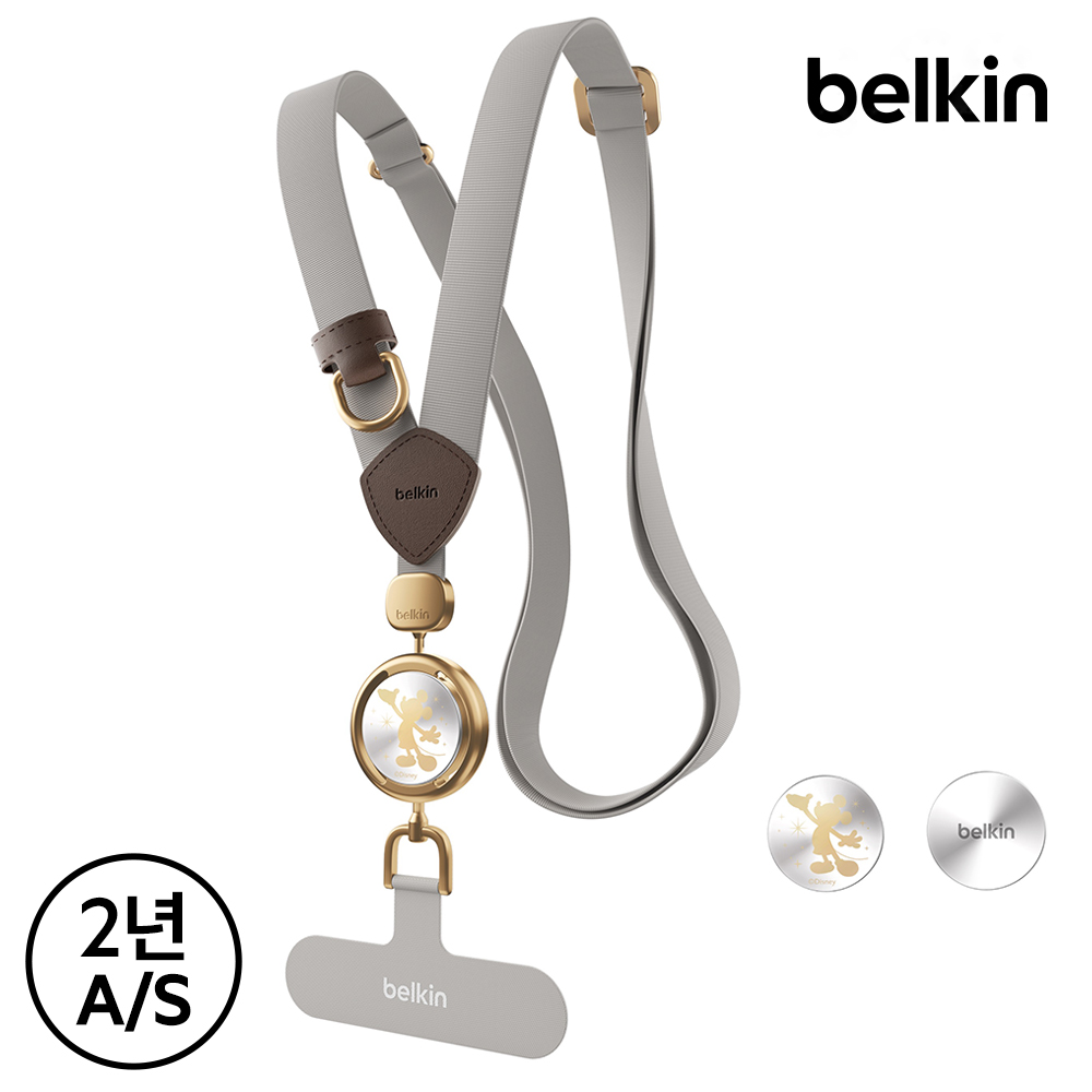 벨킨 디즈니 스타 미키 스마트폰 유틸리티 크로스바디 스트랩 MSZ001LD 아이폰 갤럭시 S25