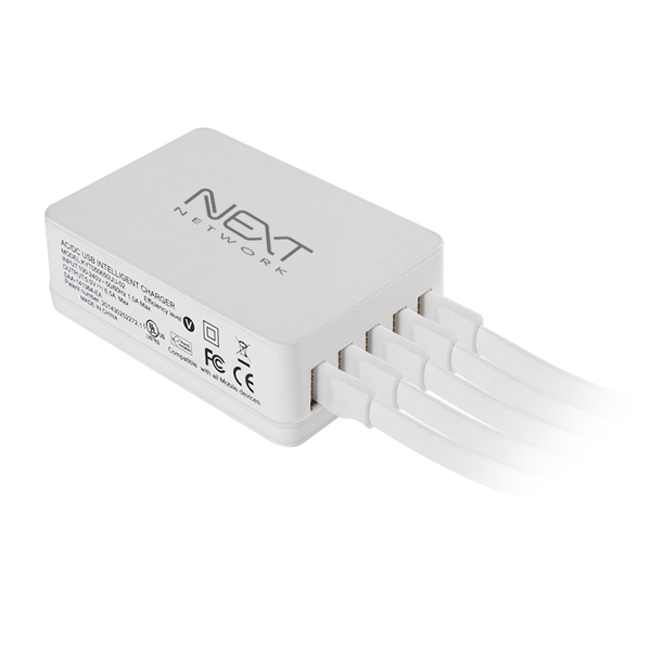 넥스트유 5포트 USB 2A 멀티 충전기 여행용 커플용 가족용 05AC