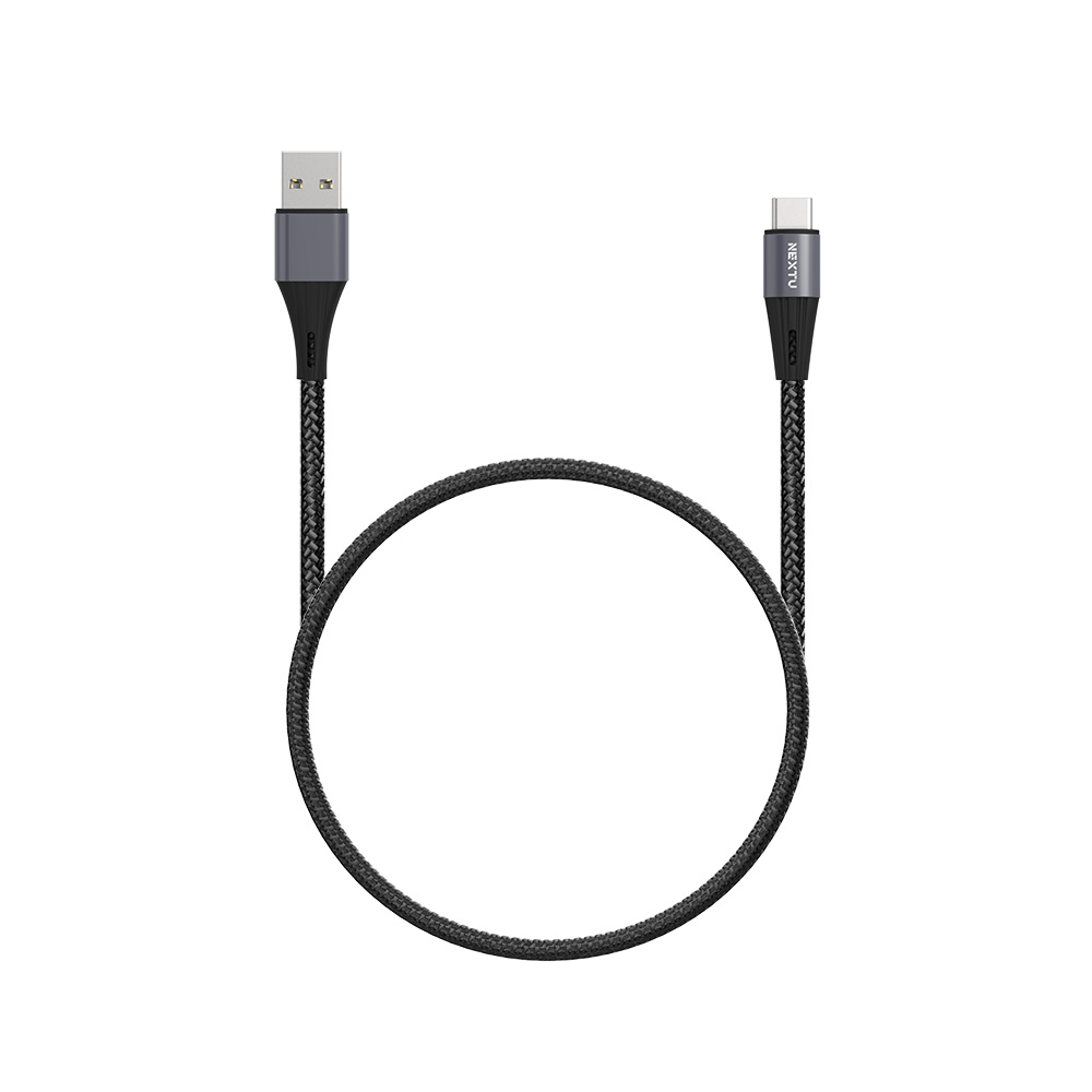 넥스트유 케마루 USB-A to C PD 18W 고속충전 데이터 케이블 0.3m, 1개