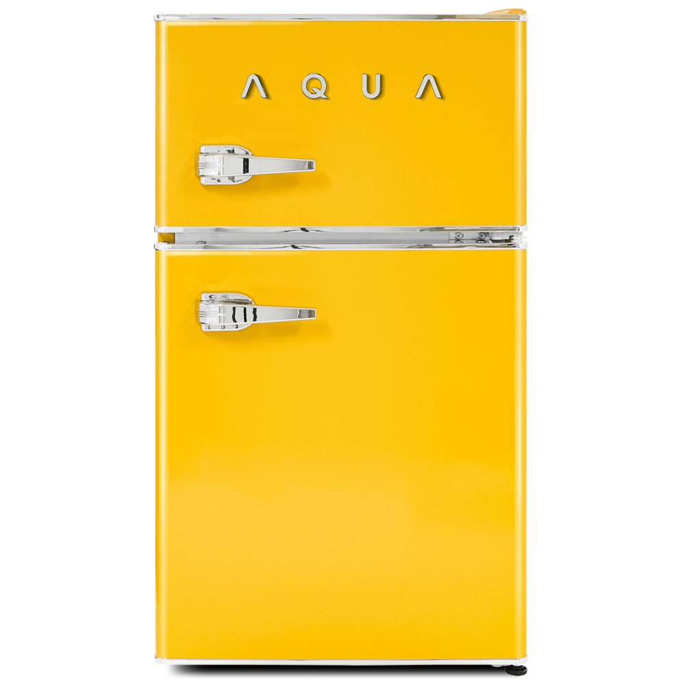 하이얼 미드센츄리모던 레트로 소형 미니 냉장고 82L 3D크롬로고 ART82MDCLY