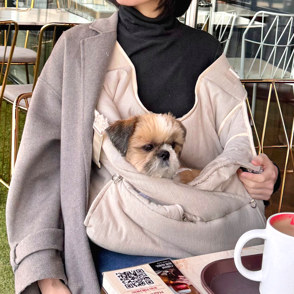 강아지 포대기 이동가방 모드니펫 앞가방 애견 슬링백 산책 백팩 S