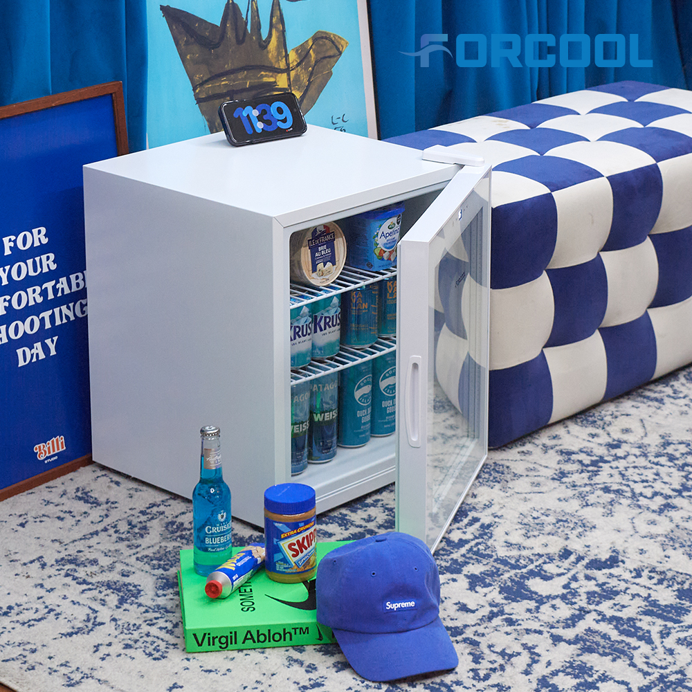 포쿨 음료수냉장고 쇼케이스 미니 가정용 소형 술냉장고 업소용 음료 술장고 90L