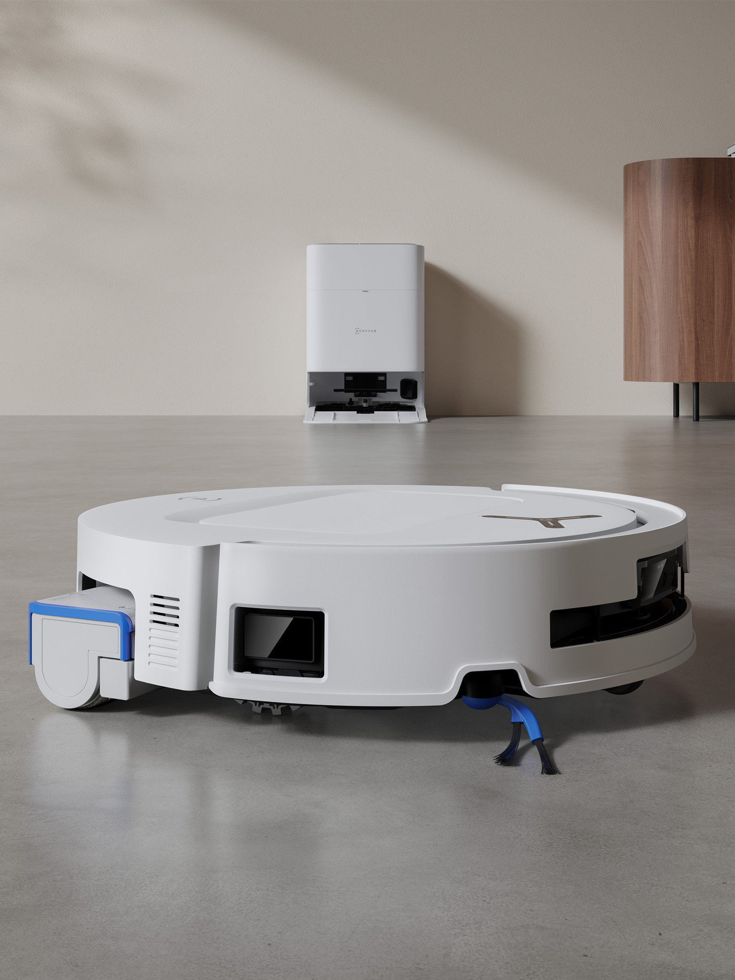 [단독사은품 구성] 에코백스 T80 OMNI 아쿠아 롤러 물걸레 로봇청소기