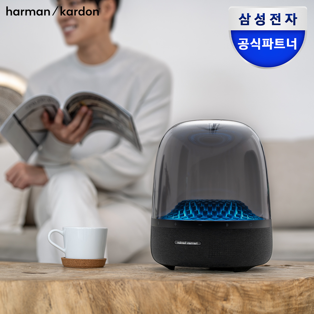 삼성전자 하만카돈 오라스튜디오4 블루투스 스피커 조명 무드등 감성 선물용 블랙