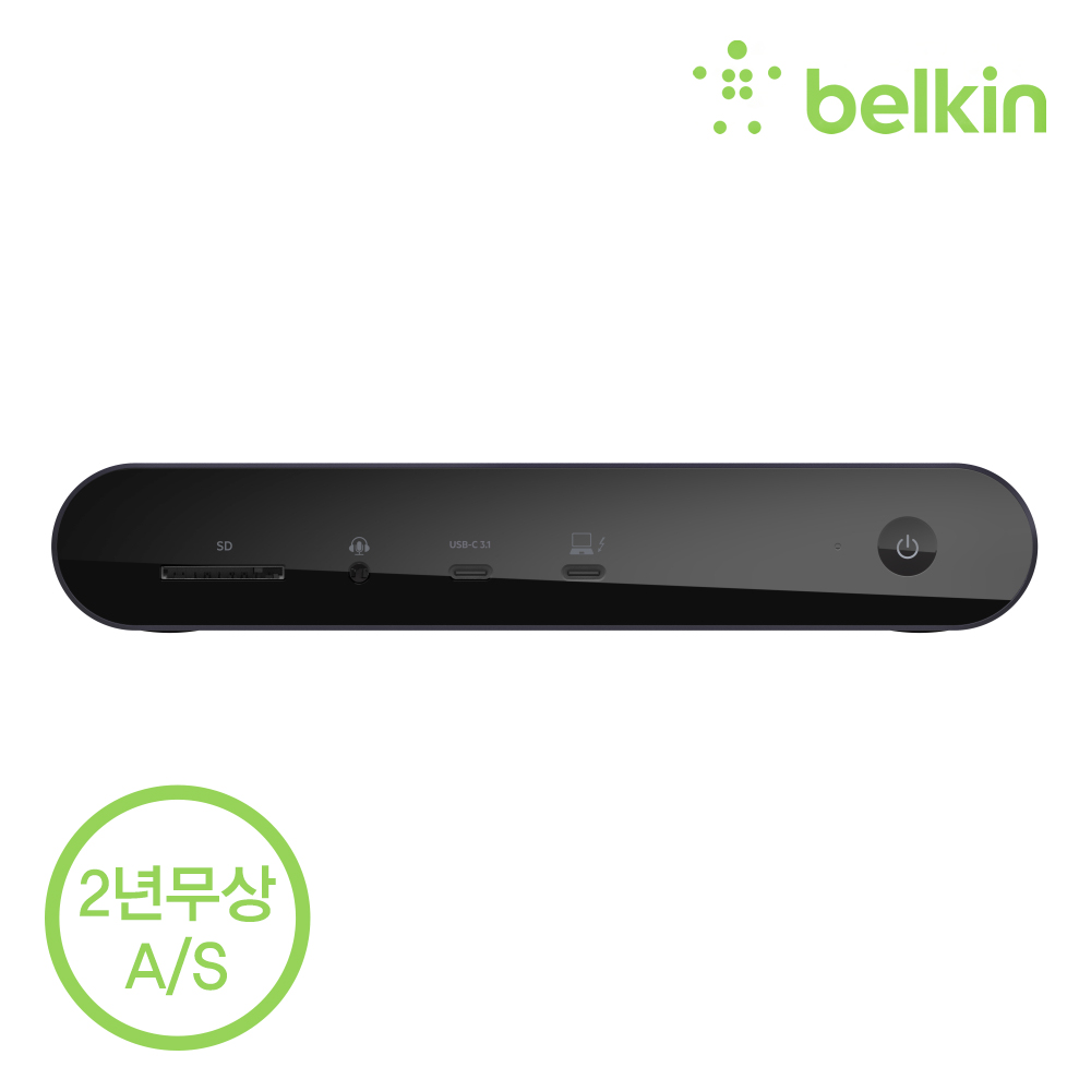벨킨 썬더볼트4독 도킹스테이션 C타입 멀티 허브 INC006 M2 맥북 프로 13 맥북에어 호환 최대 8K 모니터