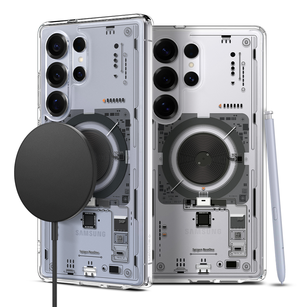 Qi2 인증 슈피겐 갤럭시 맥세이프 케이스 울트라하이브리드맥핏 네오원 투명, 갤럭시S25 울트라