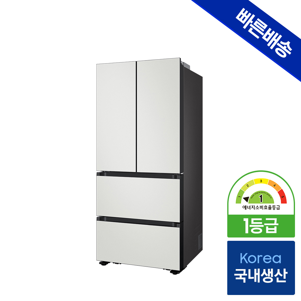 삼성 비스포크 AI 1등급 김치냉장고 25년형 4도어 490L RK70F49M1A