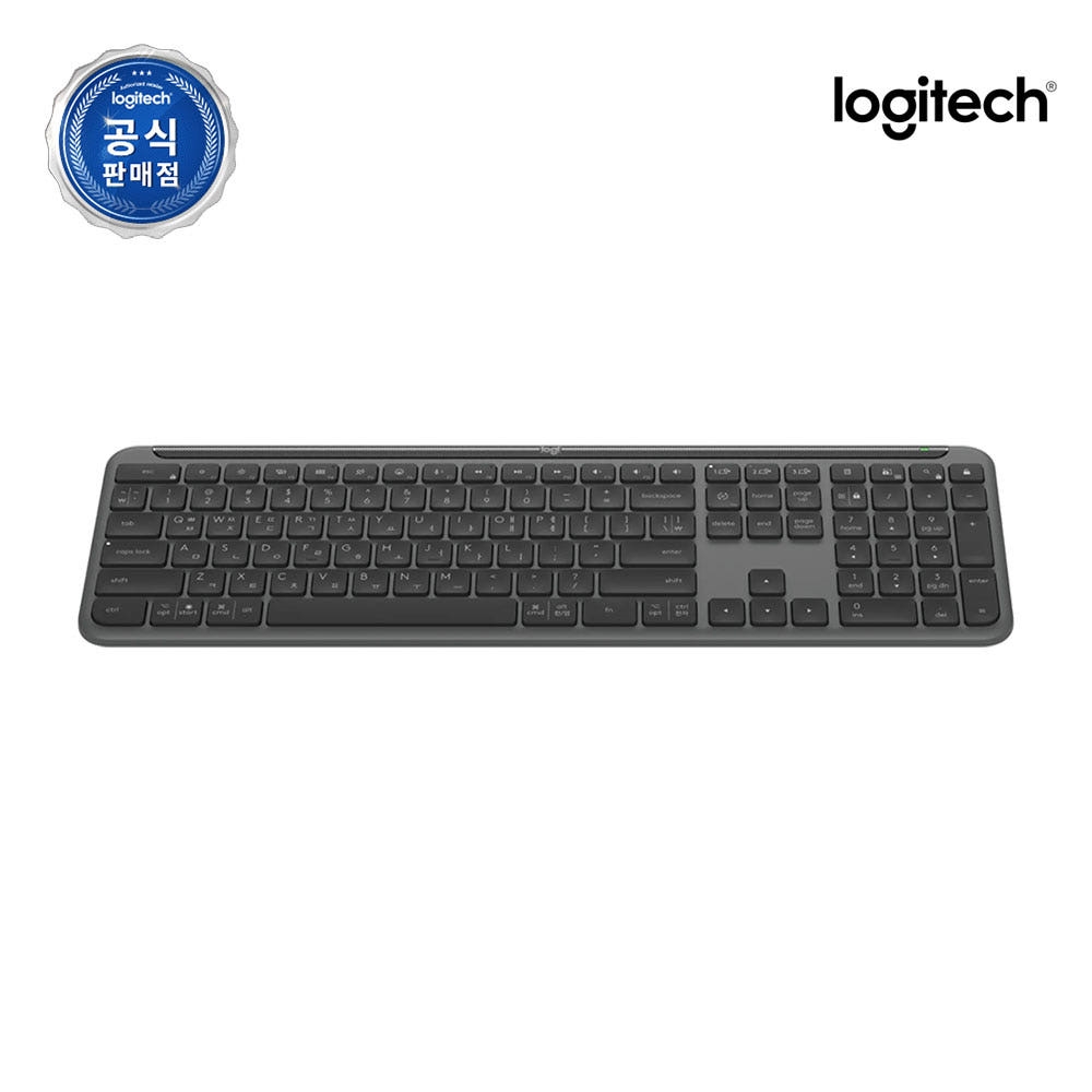 로지텍코리아 공식 Signature Slim K950 무선 키보드 블랙, 팬터그래프