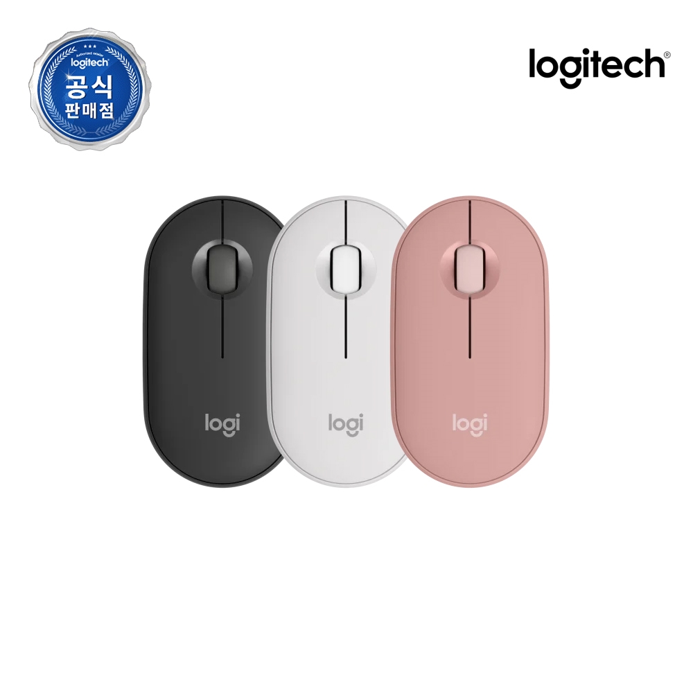 [수신기 미포함] 로지텍코리아 공식 Pebble M350s 블루투스 무선 마우스 스모키 블랙