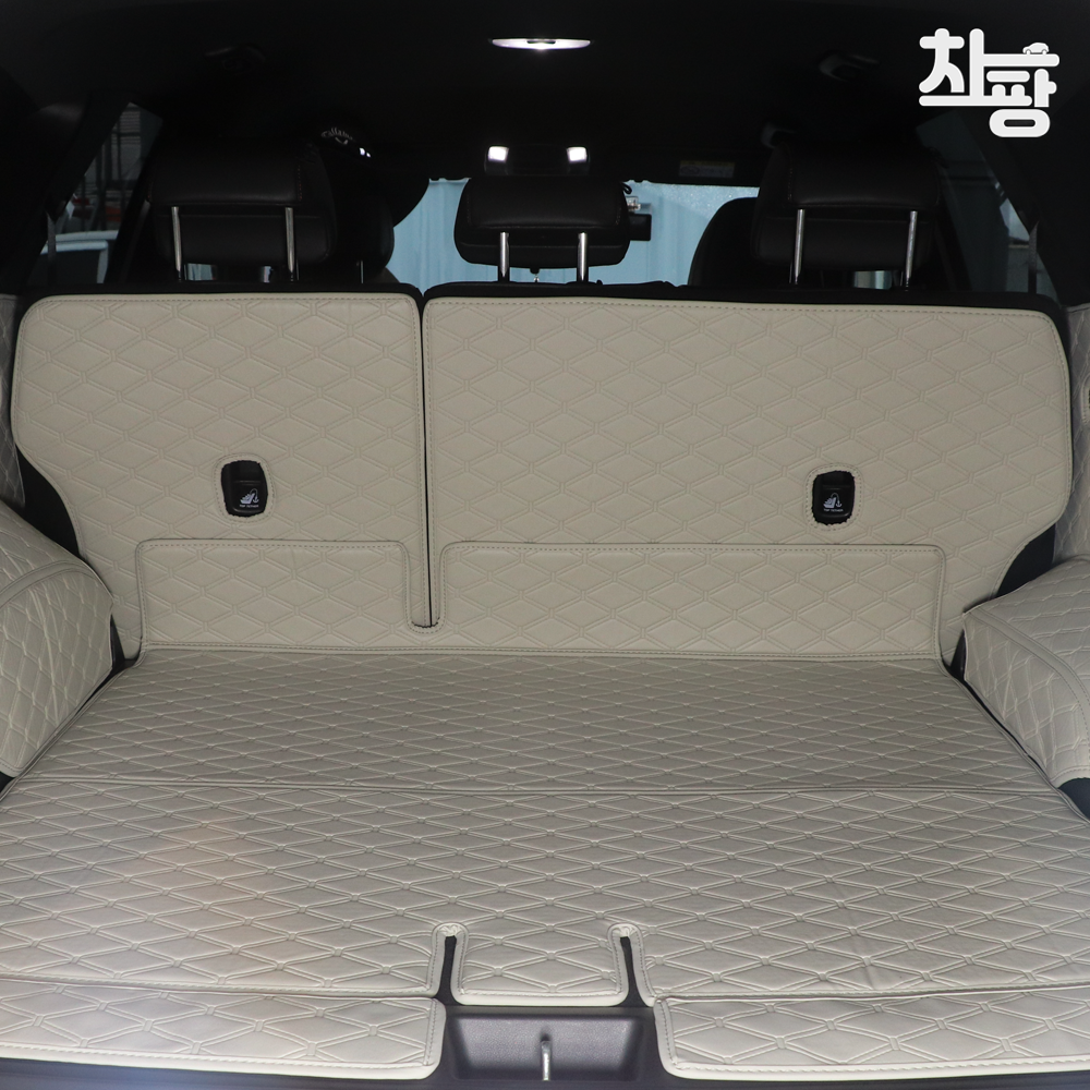 차팡 트렁크매트 쏘렌토 MQ4 SUV 차박매트 풀커버 6인승 페리호환 스피커무 도어LED무