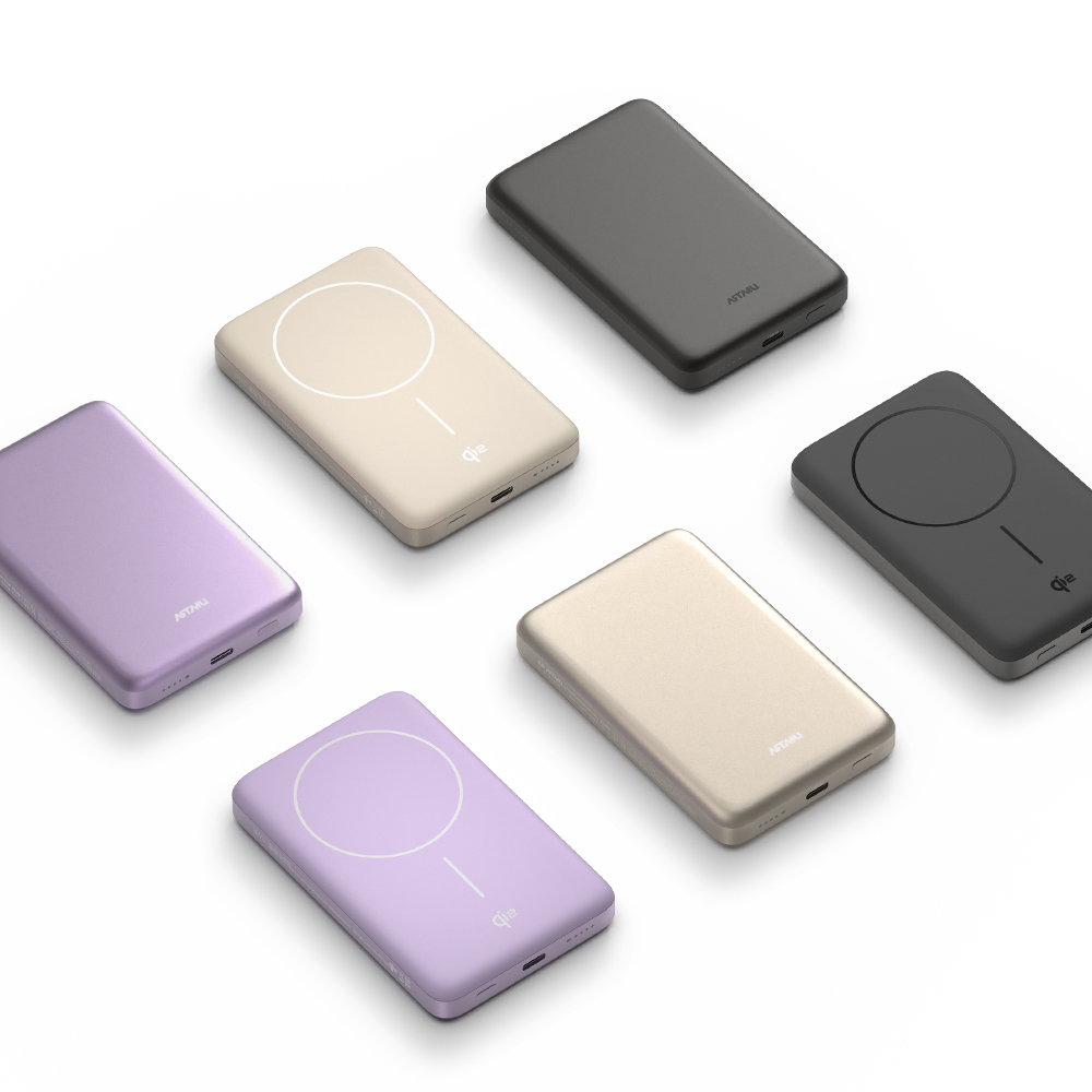 Qi2 15W 맥세이프 슬림 고속 보조배터리 10000mAh QB210 그레이