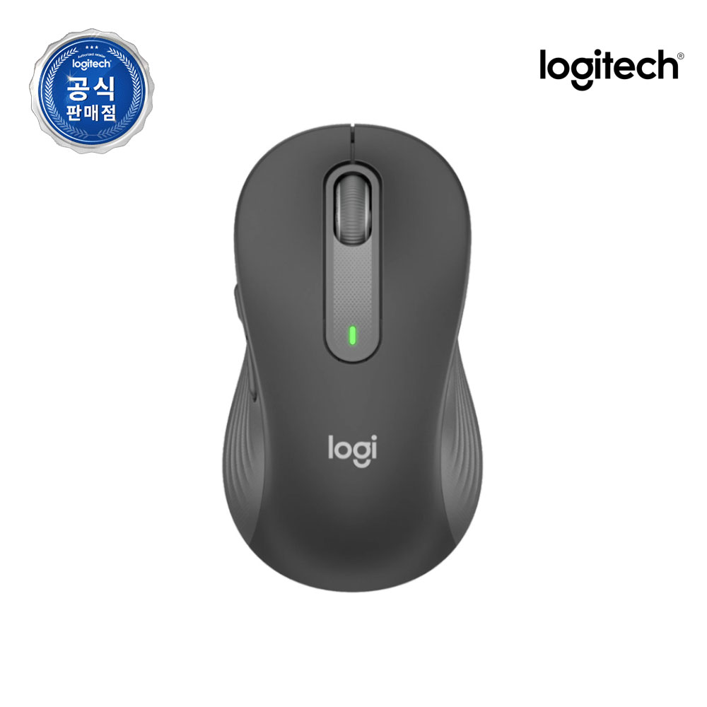 [N배송] 로지텍코리아 공식 시그니처 M650 무소음 무선 마우스 그래파이트(L)