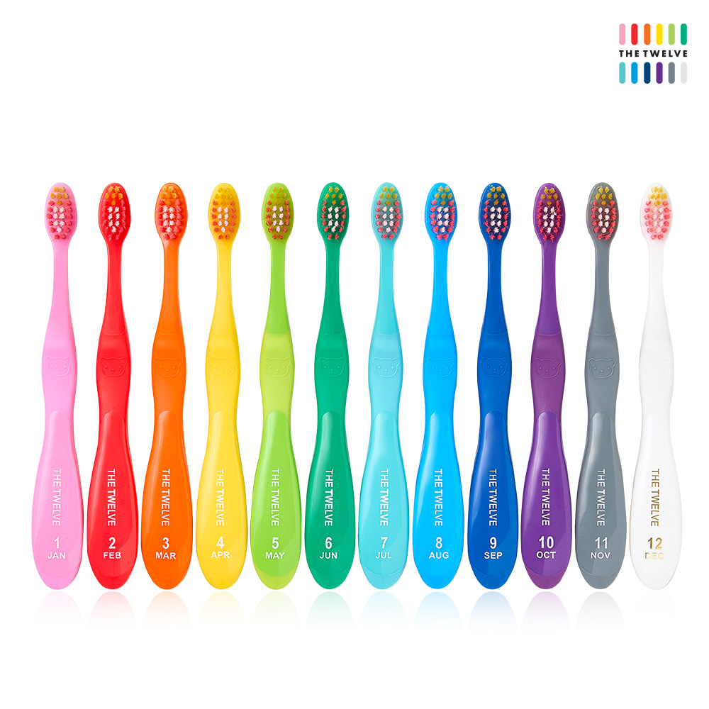 [라운지전용] 더트웰브 3단계 키즈 칫솔 체험팩 2P 어린이 유아 유치원 어린이집