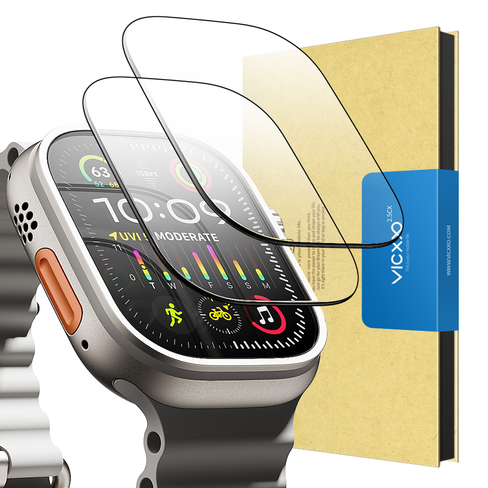 빅쏘 애플워치 울트라 3 2 1 강화유리 필름 2매