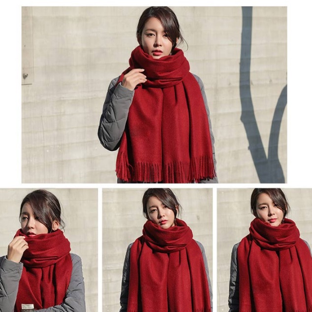 커플 남자 여자 목도리 선물 양면 머플러 르 캐시미어 머플러