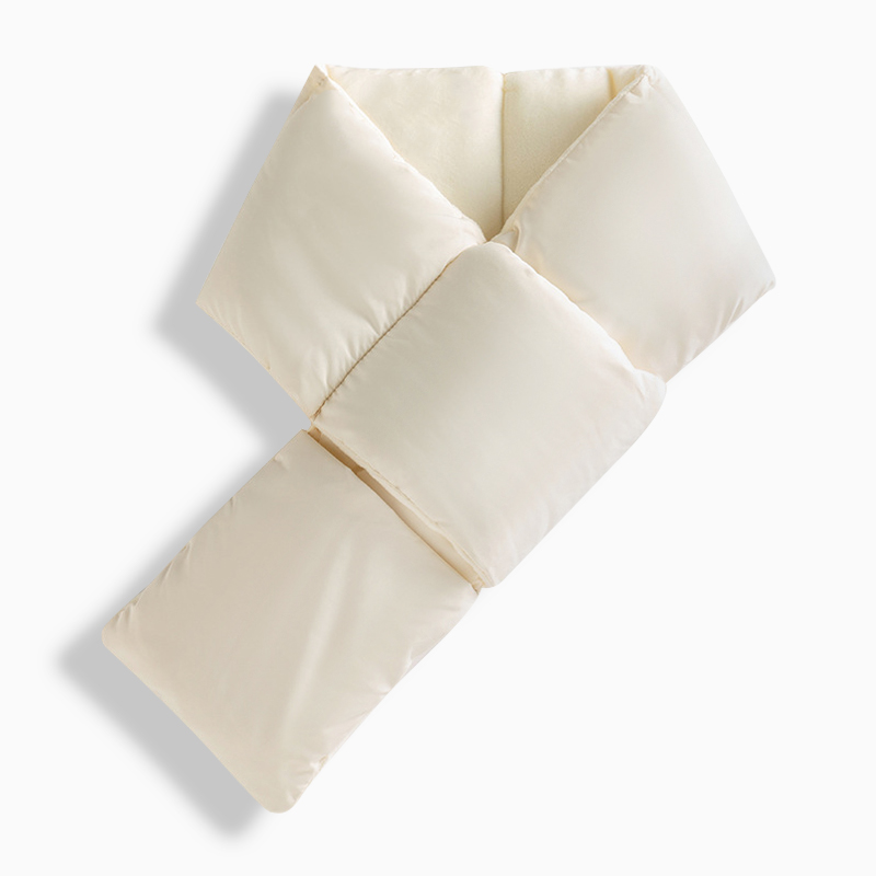 썸피트 짧은 미니 경량 기모 패딩 목도리