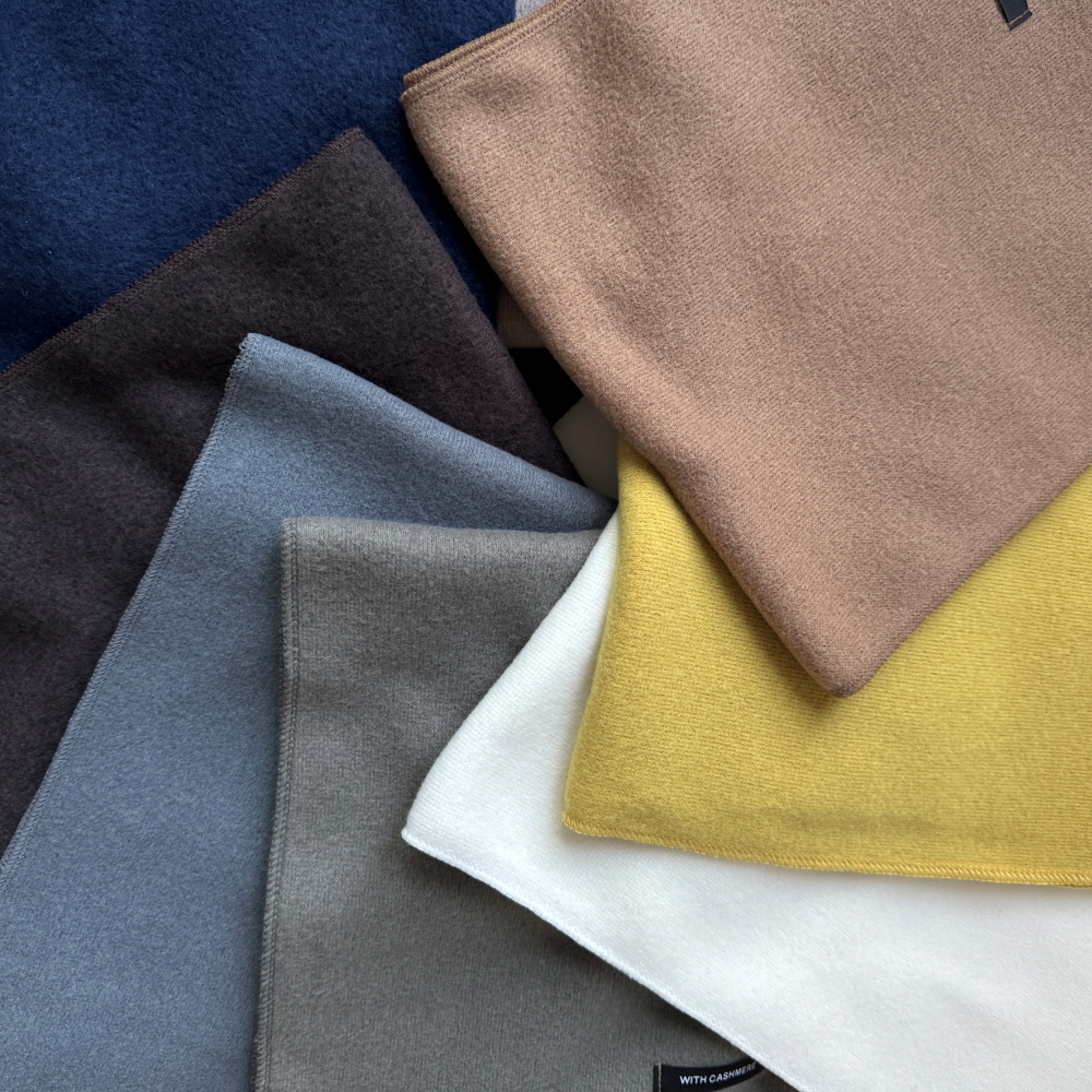 1+1 숏머플러 미니목도리 목돌이 짧은목도리 몽골캐시미어