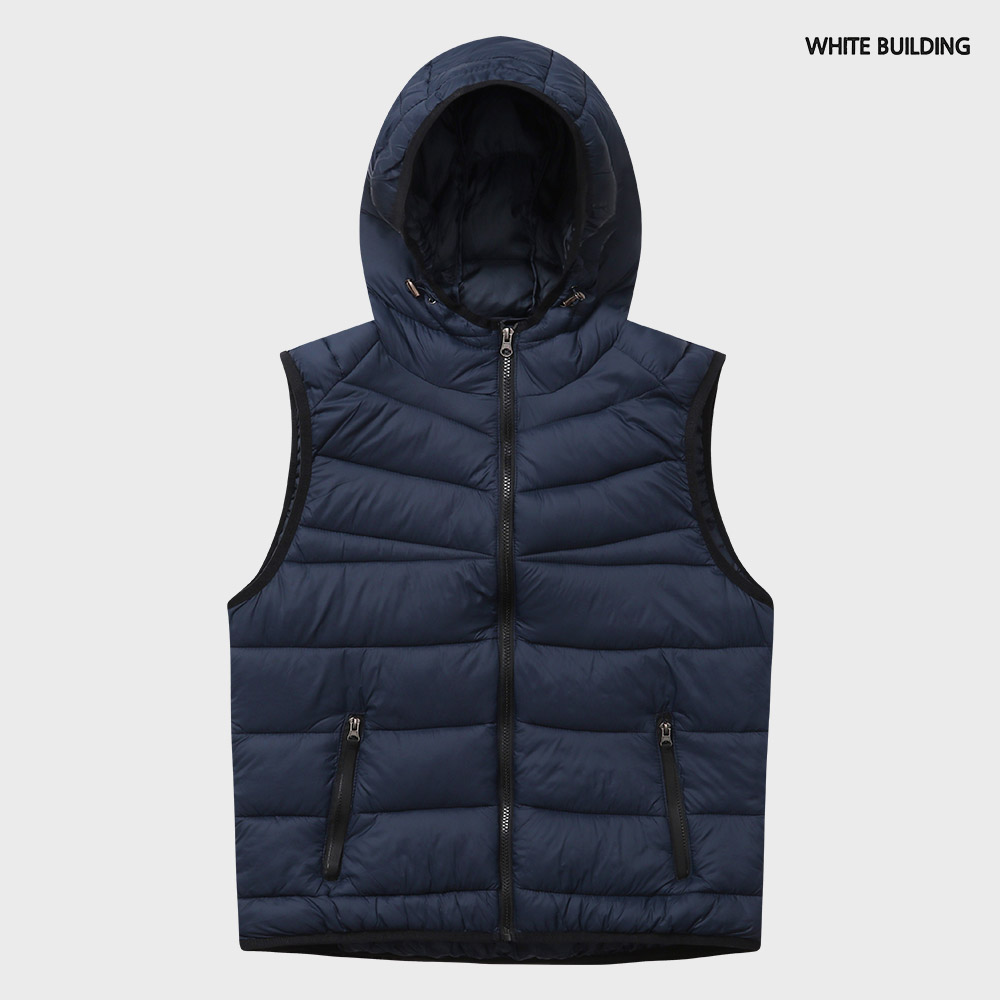 경량패딩 조끼 다운베스트 패딩 점퍼 겨울 방한 깔깔이 후드 남자 집업