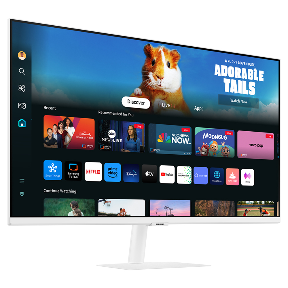 삼성 M5 LS32DM501 80.1cm 스마트모니터 화이트 OTT 넷플릭스 유튜브 미러링