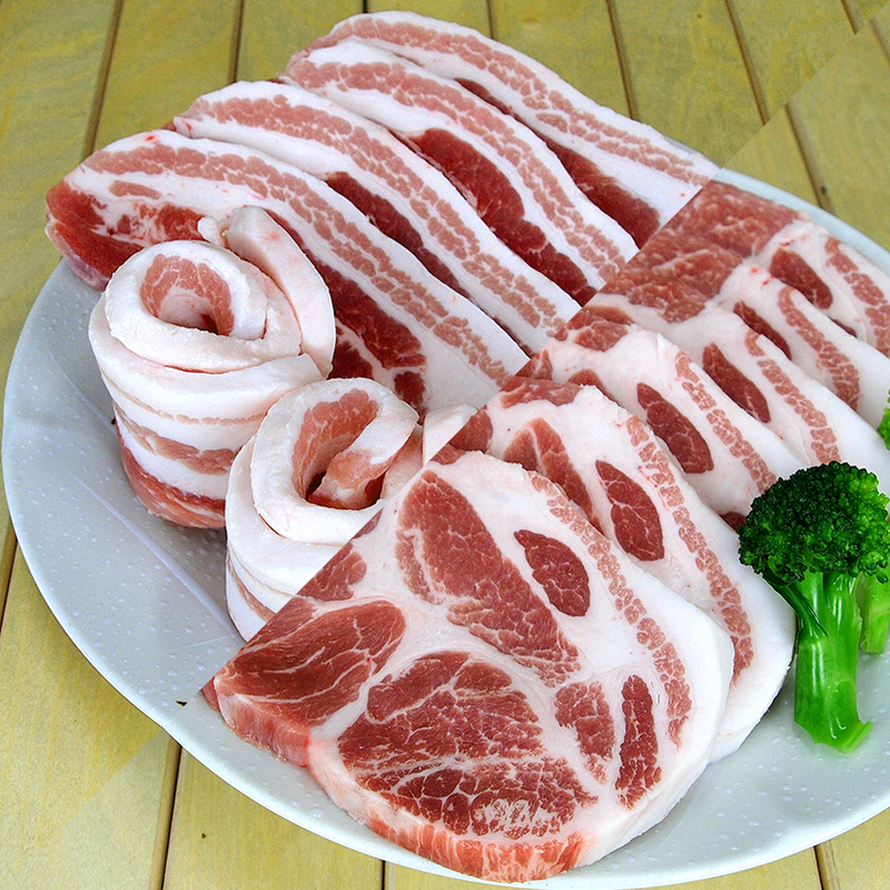 으뜸한돈 냉장 구이용 삼겹살 목살 오겹살 1kg 돼지갈비 등갈비 안심 사태 찌개 갈매기