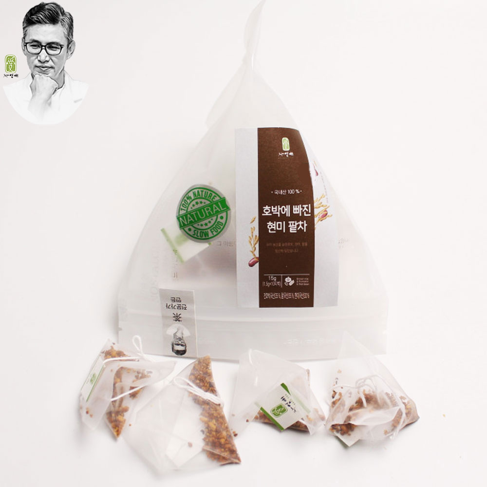 당 없는 호박 현미 팥 차 20티백