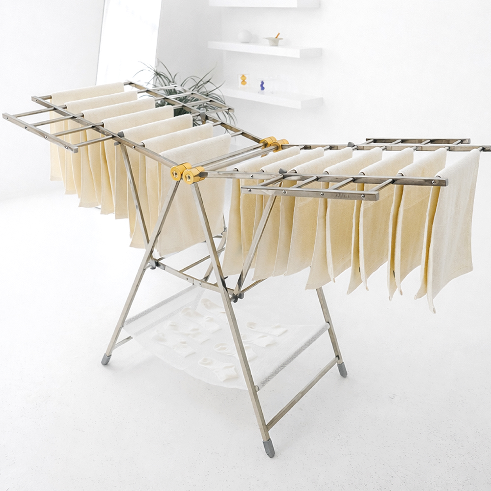 튼튼하고 편리한 바퀴 달린 빨래건조대, 집안이 더 깔끔해져요!