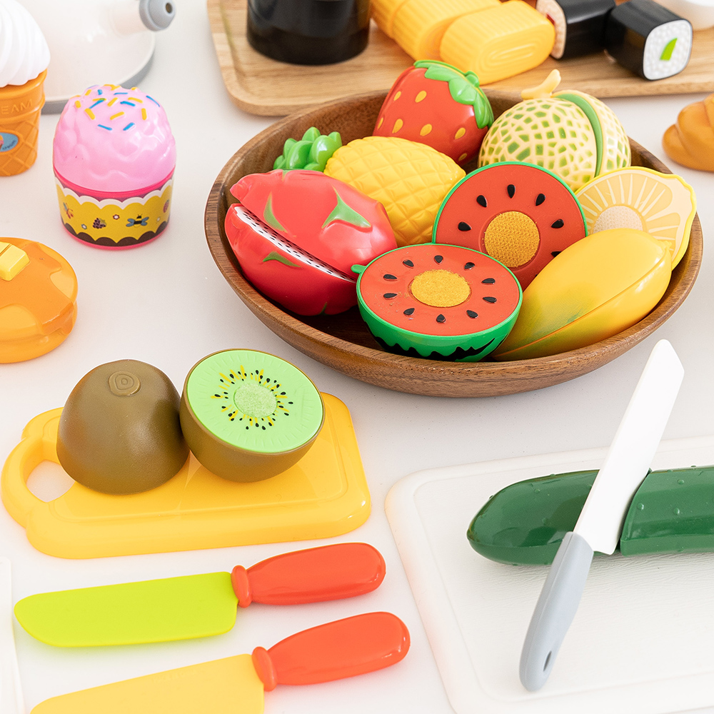 플레이맥스 NEW 야채 과일자르기 38종 + 까기 2종 주방놀이 소꿉놀이 세트