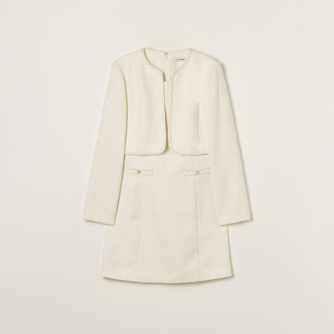 편하게 입기 좋은 트위드 미니 원피스, 로엠 볼레로 2in1 추천해요!