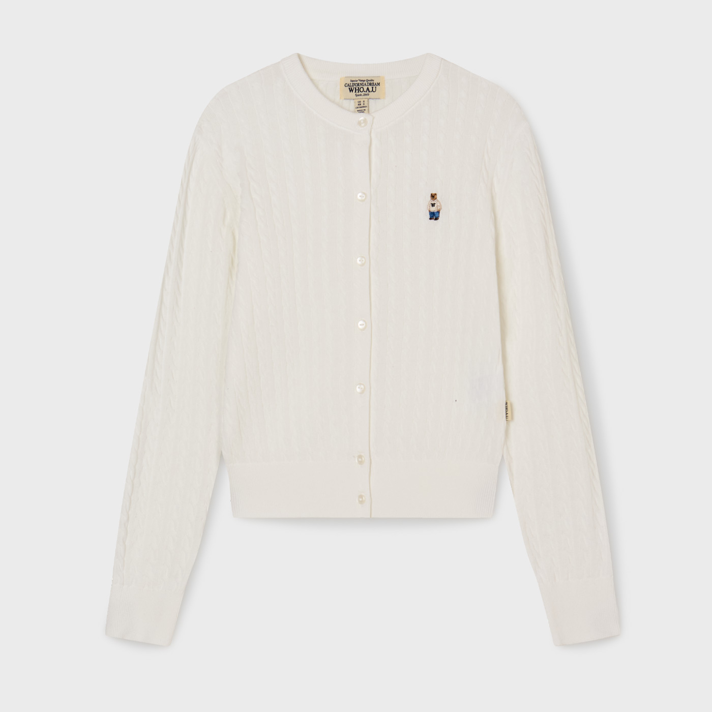 편하게 입기 좋은 여성용 코튼 케이블 가디건, 후아유에서 만나보세요!