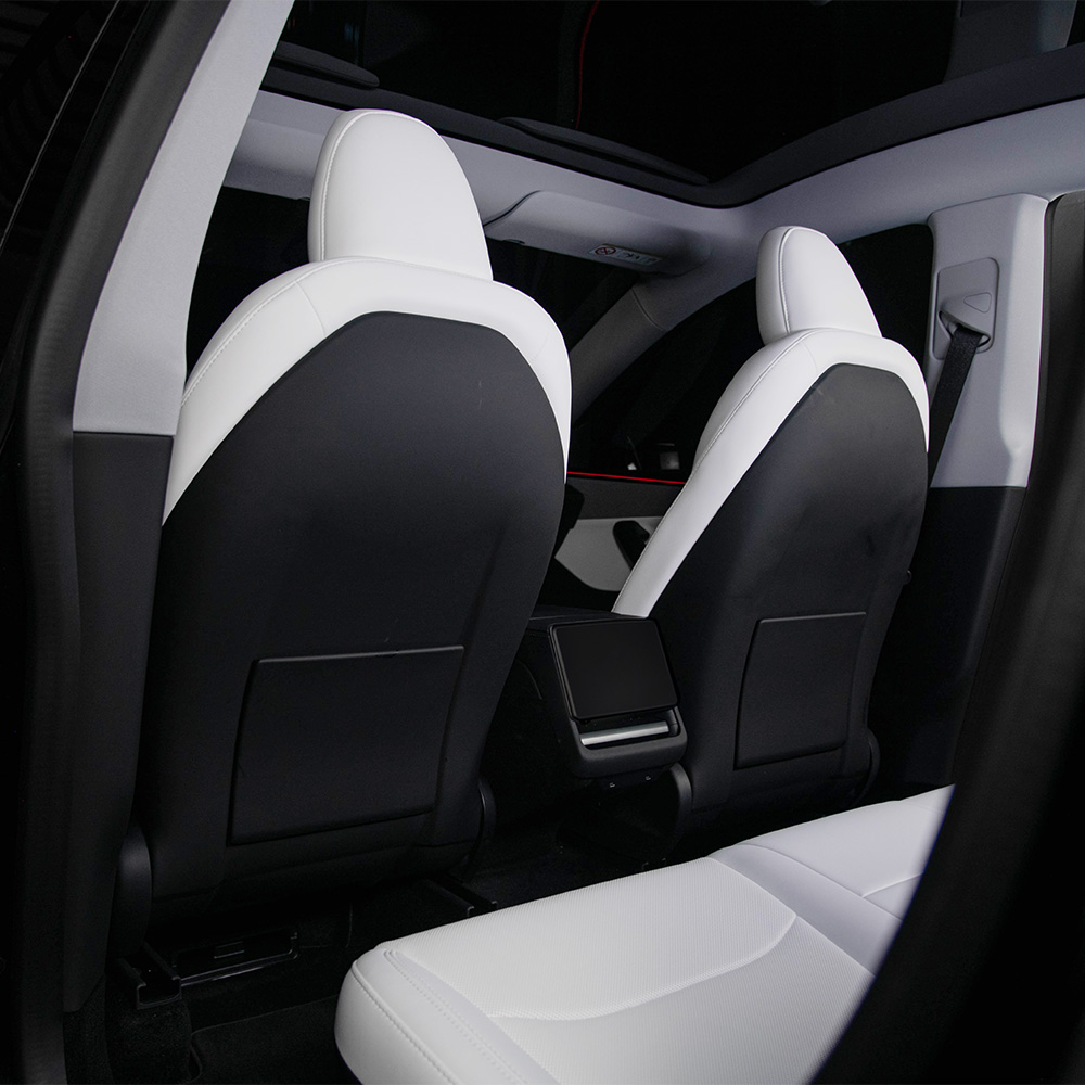 아임반 테슬라 모델Y 주니퍼 전용 차량용 시트백커버 킥매트 시트커버 보호 1세트