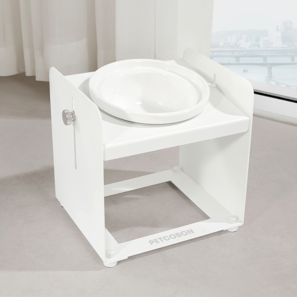 반려동물 식사 시간도 편하게! 높이와 각도 조절이 가능한 강아지 고양이 밥그릇