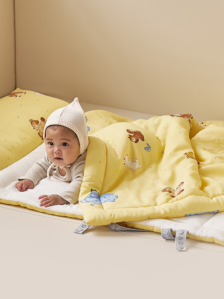 도노도노 NEW 사계절 모달&인견 양면 낮잠이불 풀세트(건조기 가능) 피치 디어