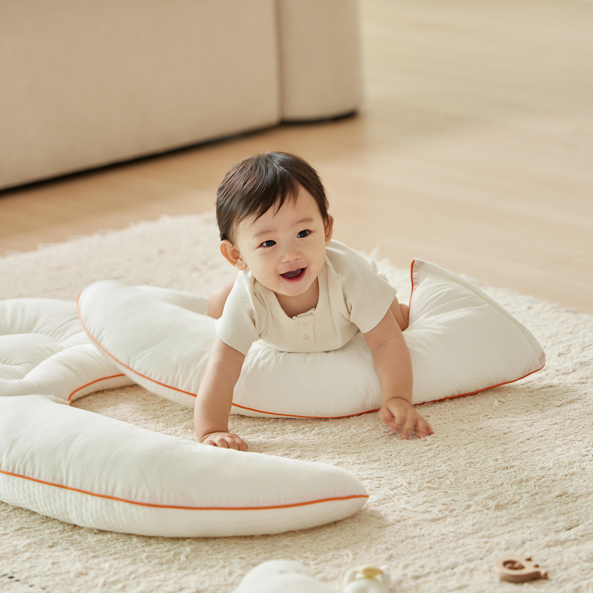 [리뉴얼] 라비킷 라이너루프트 커들업 옆잠베개 뒤집기방지 쿠션