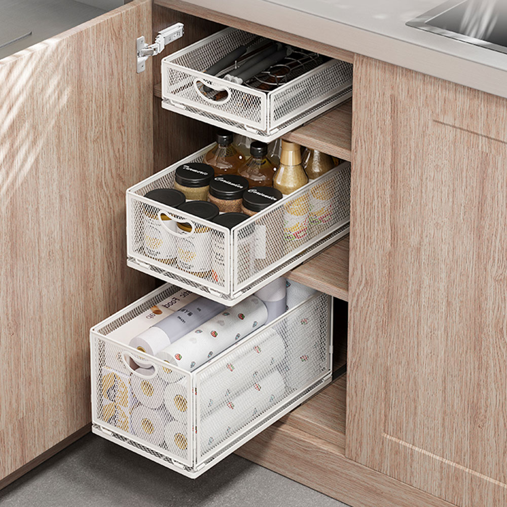 작은 공간도 깔끔하게! 슬라이딩 주방선반으로 싱크대 정리 끝내기