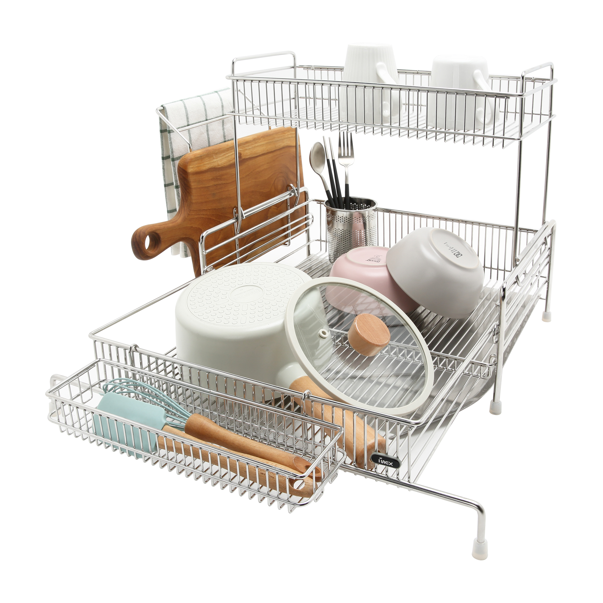 주방 정리의 필수템! 깔끔하게 물빠짐 되는 2단 식기건조대 추천