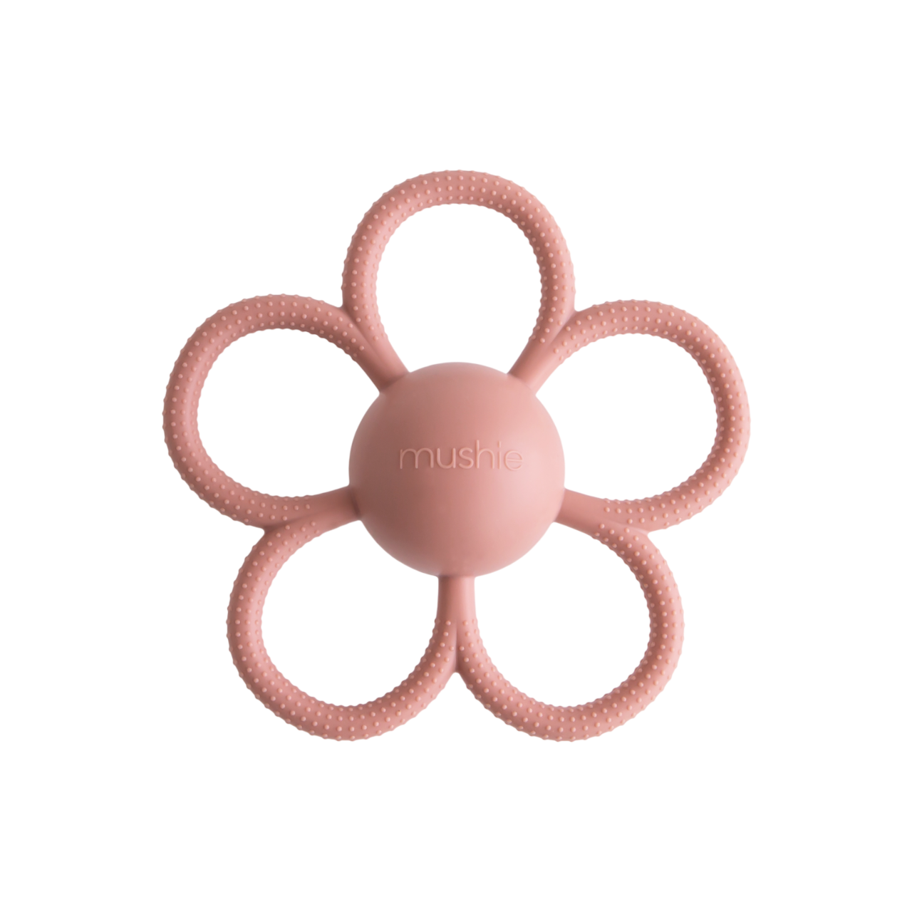 무쉬 딸랑이 치발기 플라워 신생아 구강기 실리콘