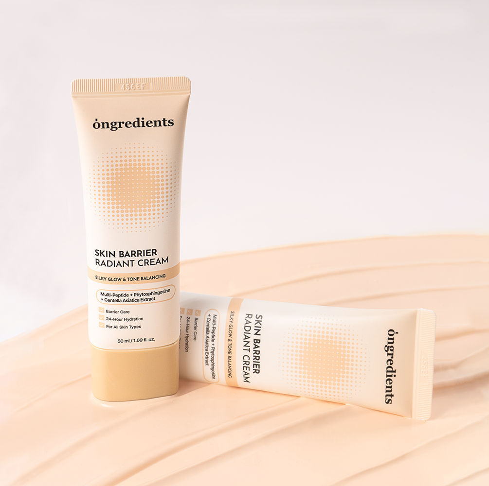 [결광스킨케어SET] 온그리디언츠 스킨 베리어 카밍 로션 이엑스 220ml+래디언트 크림 50ml